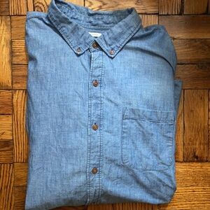 Old navy blue slim fit button down size: 3XL